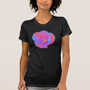 Fluorescent Tulip Ladies T Shirt