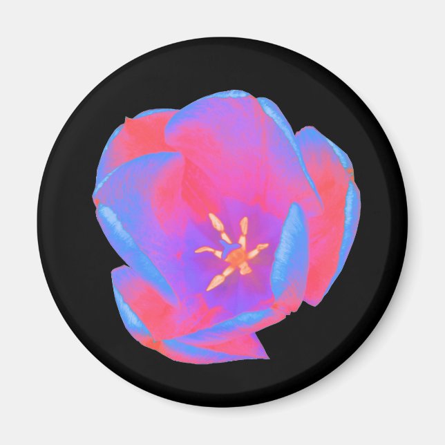 Fluorescent Tulip Magnet (Front)