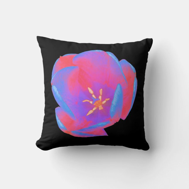 Fluorescent Tulip Pillow (Front)