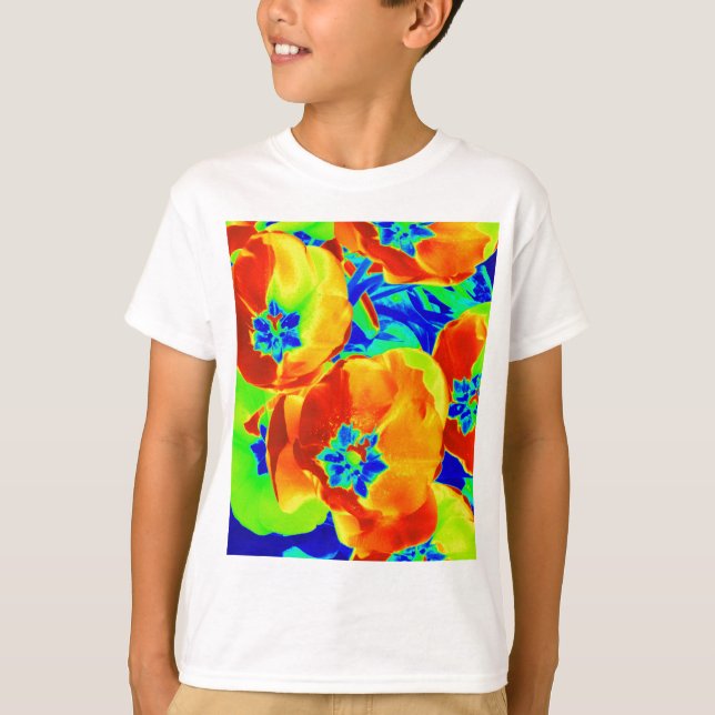 fluorescent tulips T-Shirt (Front)
