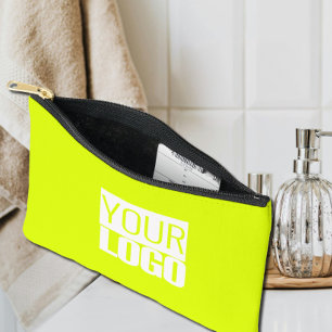  Fluorescent  yellow - add your  logo  Accessory Pouch
