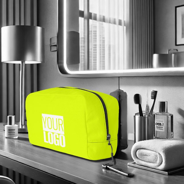  Fluorescent  yellow - add your  logo  Dopp Kit (Creator Uploaded)