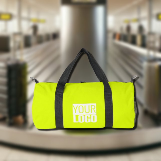  Fluorescent  yellow - add your  logo  Duffle Bag (Creator Uploaded)