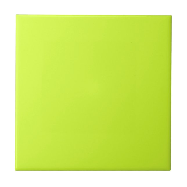 Fluorescent Yellow Ceramic Tile (Front)