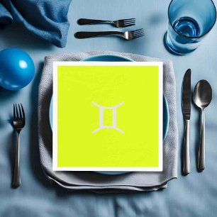 fluorescent yellow -Gemini   Napkin