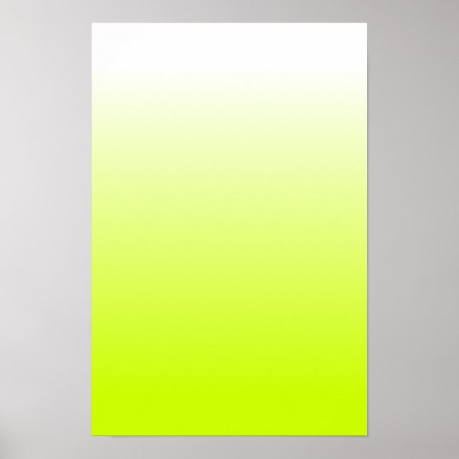 Fluorescent Yellow Gradient Poster (Front)