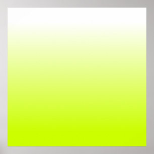 Fluorescent Yellow Gradient Poster