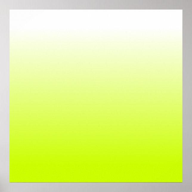 Fluorescent Yellow Gradient Poster (Front)