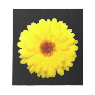 Fluorescent Yellow Marigold Notepad