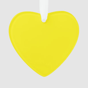 Fluorescent Yellow Ornament