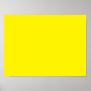 Fluorescent Yellow Poster