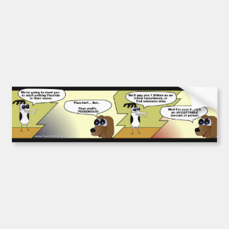 Fluoride Comic Strip - Bumper Sticker