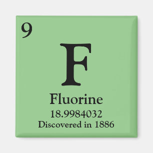 Fluorine Periodic Table Magnet