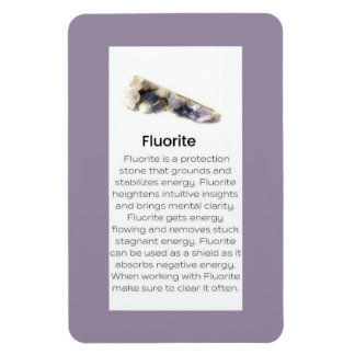 Fluorite Crystal Gemstone Meaning Jewellery Displa Magnet