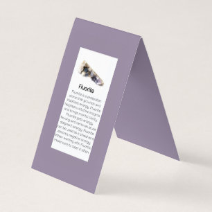 Fluorite Crystal Meaning Jewellery Display Gemston Business Card