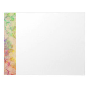 Fluoro Lace Roses Notepad