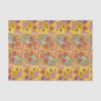 Flush colors tissue paper