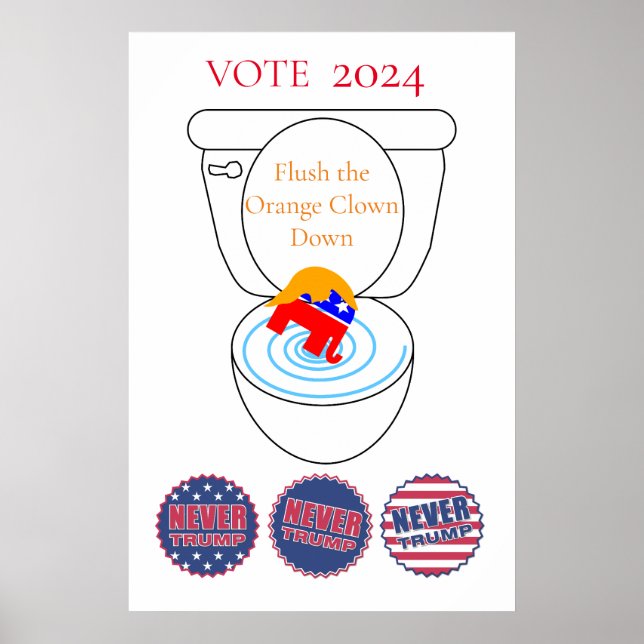 Flush The Orange Clown Thunder_Cove Poster (Front)