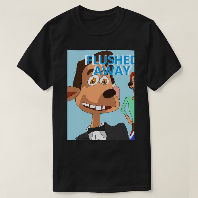 Flushed Away MS paint Artwork T-Shirt (Design Front)