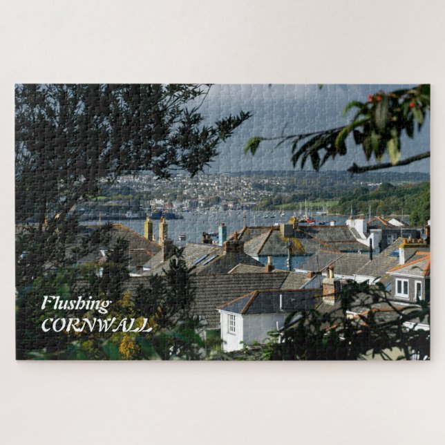 Flushing Cornwall Picturesque Scenic Jigsaw Puzzle (Horizontal)