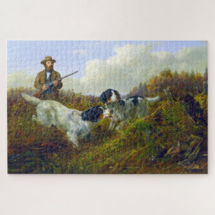 Flushing Grouse Long Lake Game Bird Hunting Jigsaw Puzzle