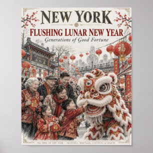 Flushing Lunar New Year Poster