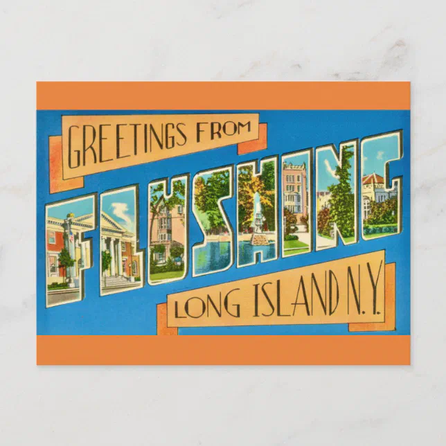 Flushing NY Greeting Postcard | Zazzle