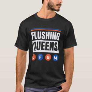 Flushing Queens New York City Trains Metro Subway T-Shirt