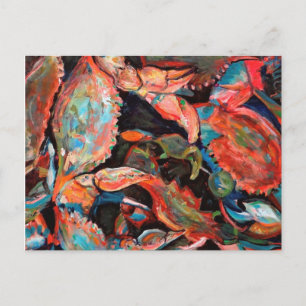 Flustered Crabs Postcard