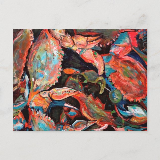 Flustered Crabs Postcard (Front)