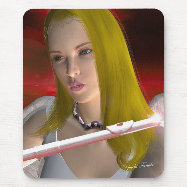 Flute Angel 1 Mouse Pad (Front)