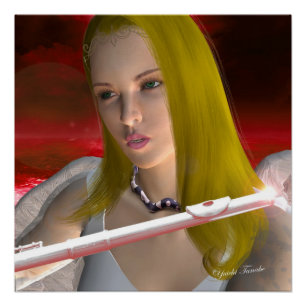 Flute Angel 1 Poster