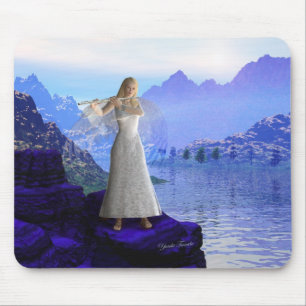 Flute Angel 2 Mouse Pad