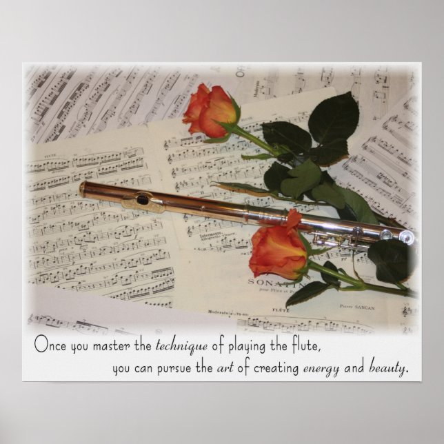 Flute - Art of Energy & Beauty Poster (Front)