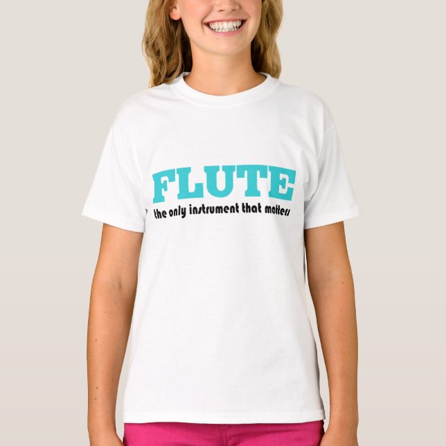 Flute Attitude Music T-shirt (Front)