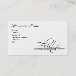 Flute Business Card