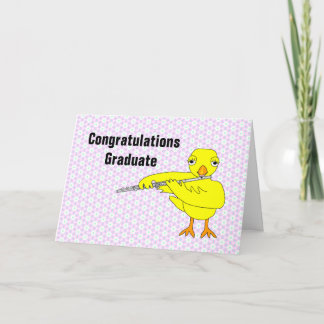 Flute Chick Graduation Card
