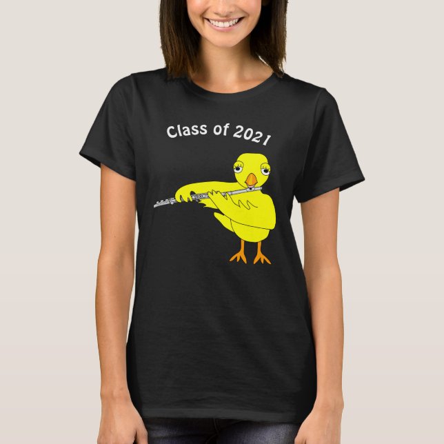 Flute Chick Graduation T-Shirt (Front)