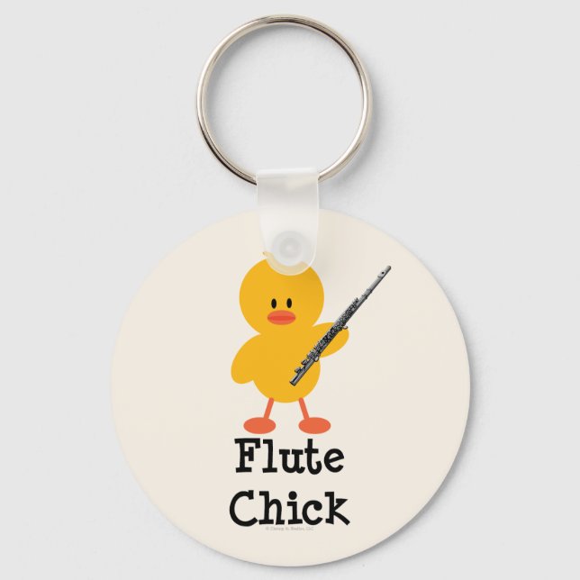 Flute Chick Keychain (Front)
