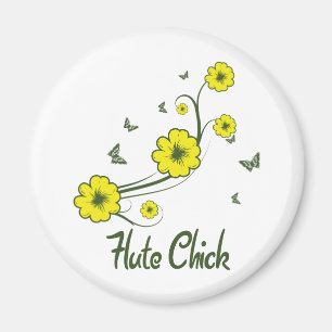 Flute Chick Magnet
