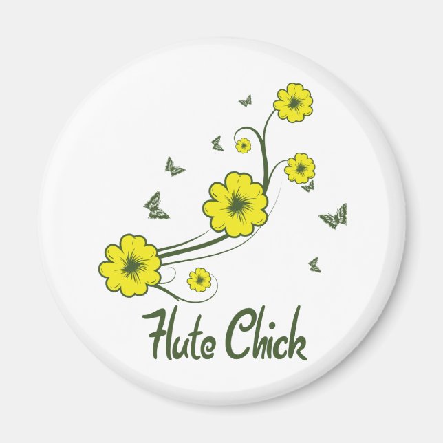 Flute Chick Magnet (Front)