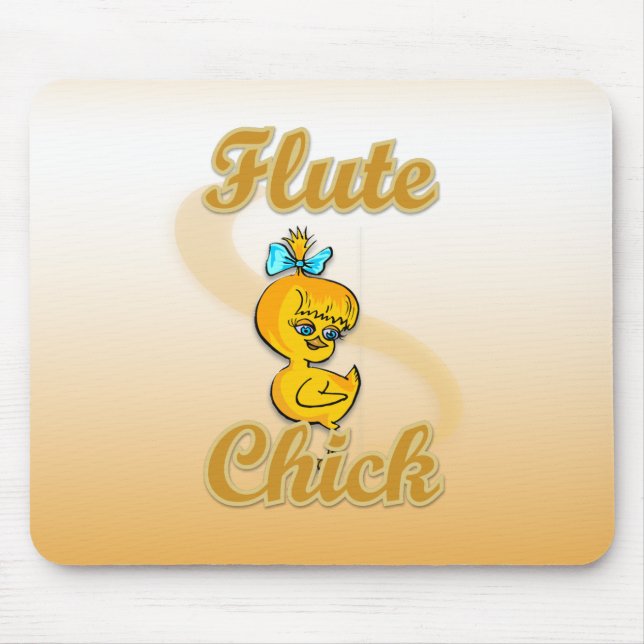 Flute Chick Mouse Pad (Front)