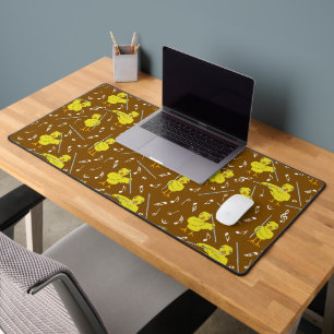 Flute Chick Music Notes Desk Mat