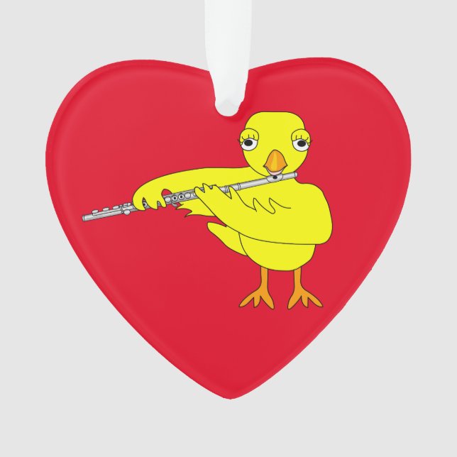 Flute Chick Ornament (Front)