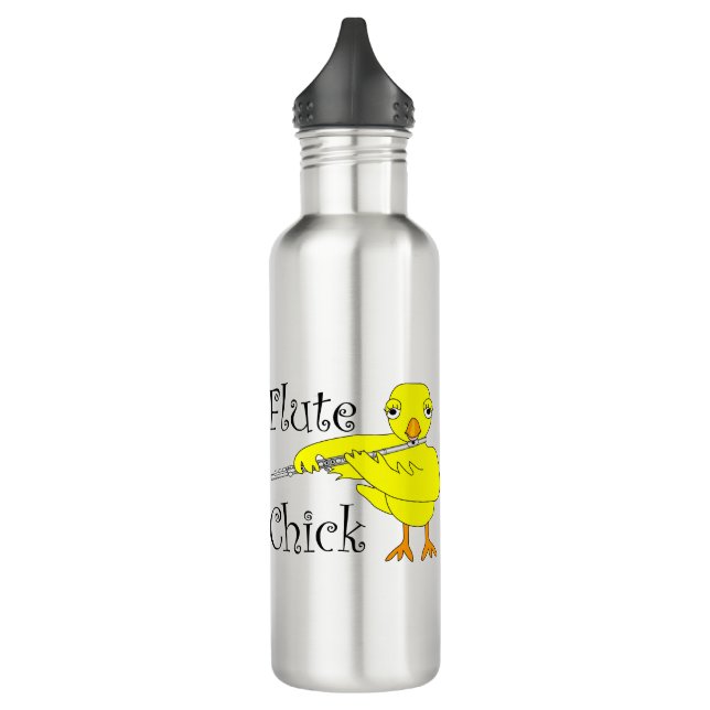 Flute Chick Text 710 Ml Water Bottle (Left)