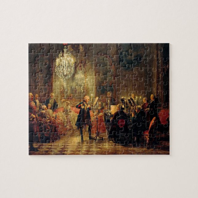 Flute Concert with Frederick the Great Jigsaw Puzzle (Horizontal)