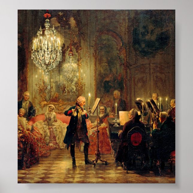 Flute Concert with Frederick the Great Poster (Front)