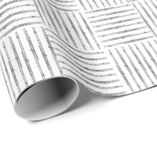 Flute Crosshatch Wrapping Paper