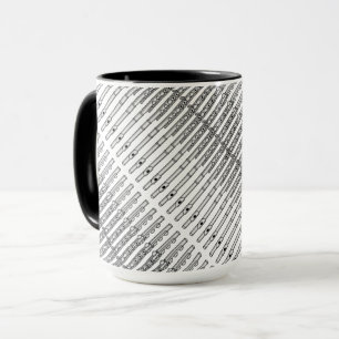 Flute Drawing Pattern Mug