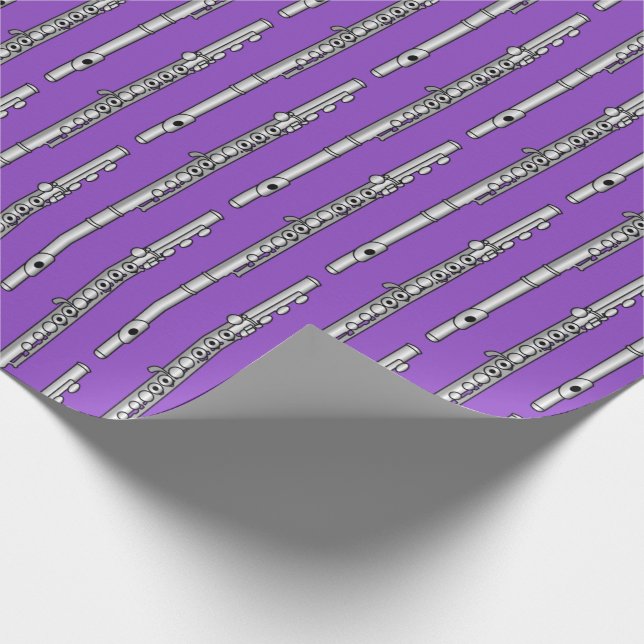 Flute Drawing Pattern Wrapping Paper (Corner)